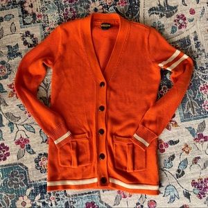 RALPH LAUREN RUGBY orange cardigan!!